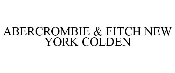  ABERCROMBIE &amp; FITCH NEW YORK COLDEN