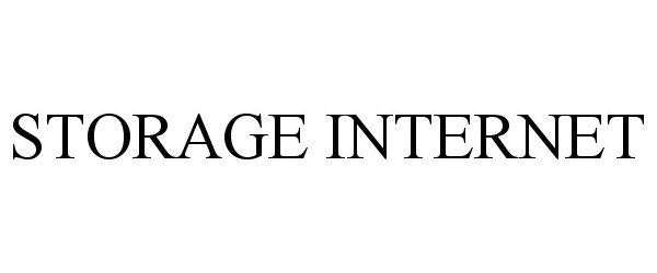 Trademark Logo STORAGE INTERNET