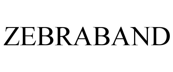 Trademark Logo ZEBRABAND