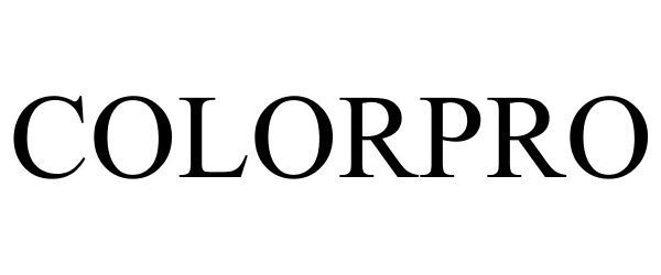 Trademark Logo COLORPRO