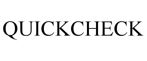 Trademark Logo QUICKCHECK