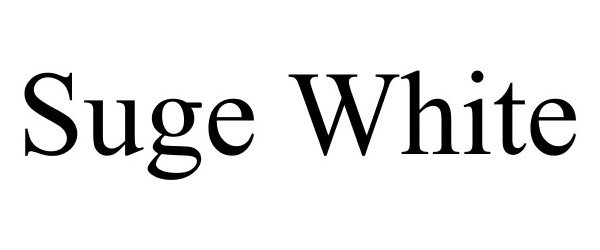 Trademark Logo SUGE WHITE