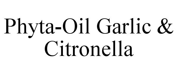  PHYTA-OIL GARLIC &amp; CITRONELLA
