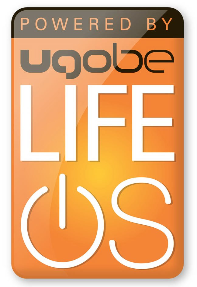 Trademark Logo POWERED BY UGOBE LIFE OS