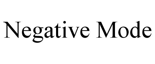 Trademark Logo NEGATIVE MODE