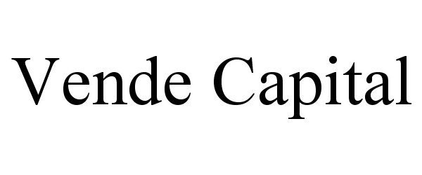 Trademark Logo VENDE CAPITAL