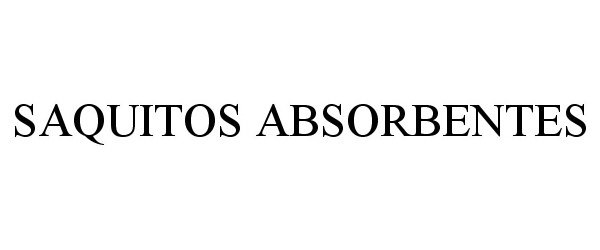 Trademark Logo SAQUITOS ABSORBENTES