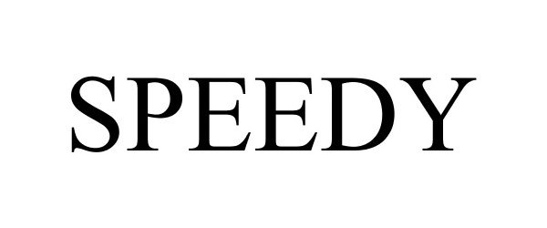 Trademark Logo SPEEDY