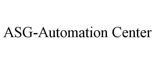  ASG-AUTOMATION CENTER