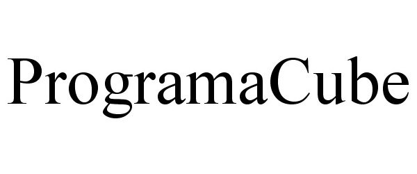 Trademark Logo PROGRAMACUBE