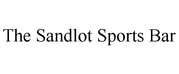  THE SANDLOT SPORTS BAR