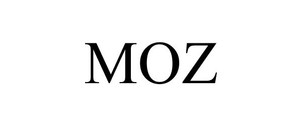 Trademark Logo MOZ