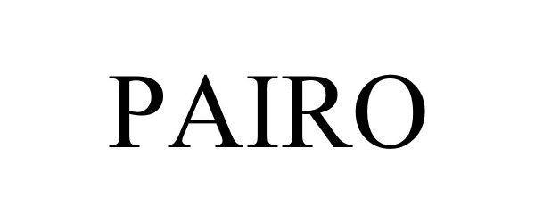 Trademark Logo PAIRO