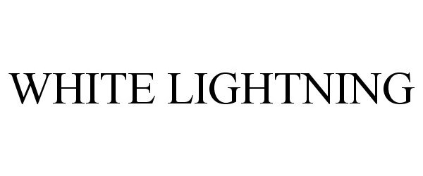Trademark Logo WHITE LIGHTNING