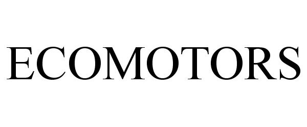 Trademark Logo ECOMOTORS