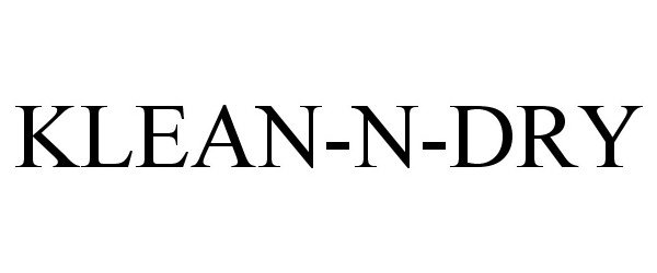 Trademark Logo KLEAN-N-DRY