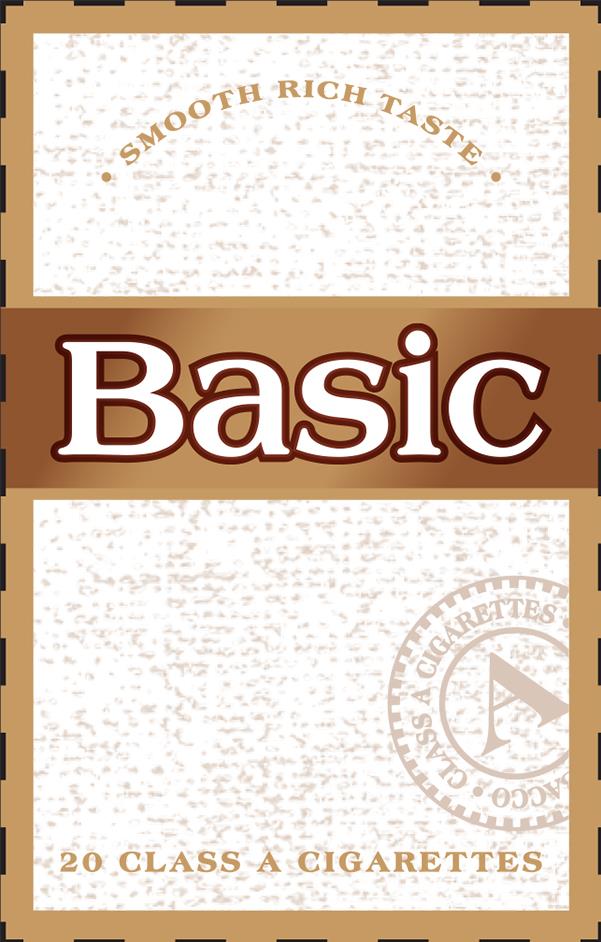  BASIC Â· SMOOTH RICH TASTE Â· 20 CLASS ACIGARETTES A CLASS A CIGARETTES ACCO