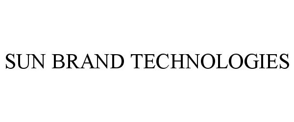  SUN BRAND TECHNOLOGIES