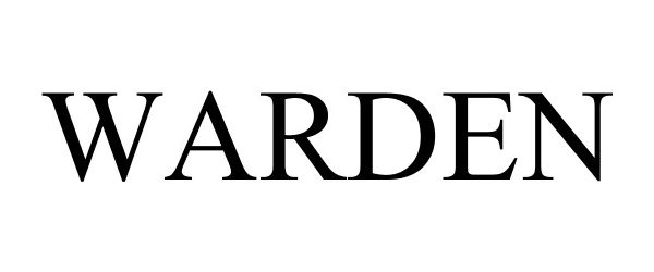 Trademark Logo WARDEN