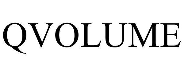 Trademark Logo QVOLUME