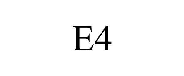 Trademark Logo E4