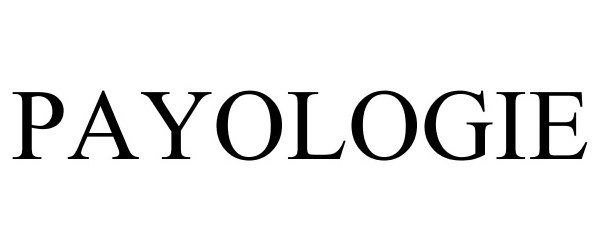 Trademark Logo PAYOLOGIE