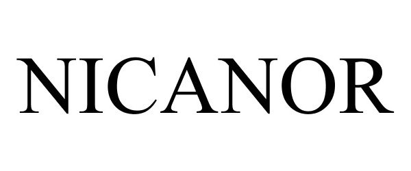 Trademark Logo NICANOR