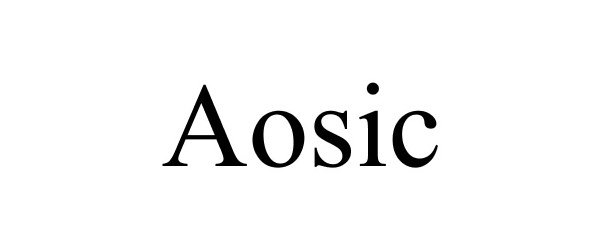 Trademark Logo AOSIC