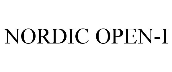 Trademark Logo NORDIC OPEN-I