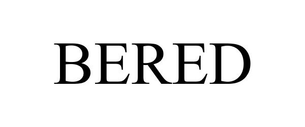 Trademark Logo BERED