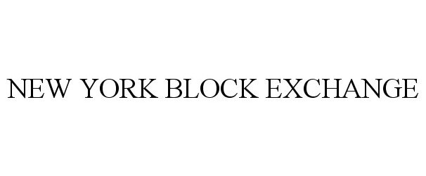  NEW YORK BLOCK EXCHANGE