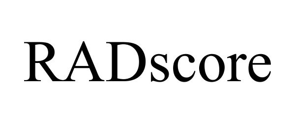 Trademark Logo RADSCORE