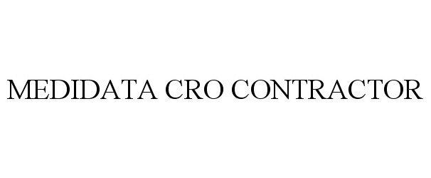  MEDIDATA CRO CONTRACTOR