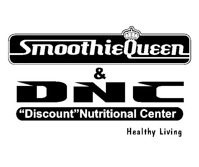Trademark Logo SMOOTHIEQUEEN &amp; DNC "DISCOUNT" NUTRITIONAL CENTER HEALTHY LIVING