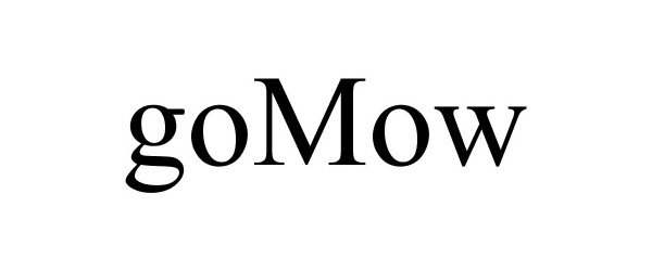 Trademark Logo GOMOW