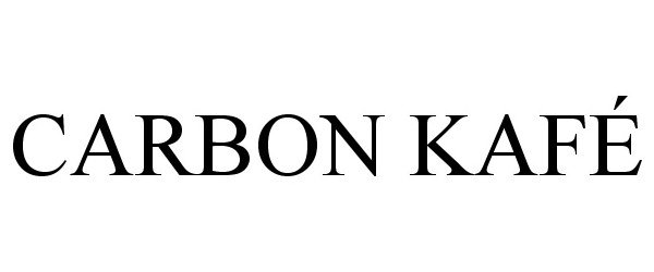 Trademark Logo CARBON KAFÃ