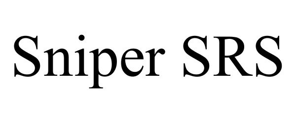 Trademark Logo SNIPER SRS