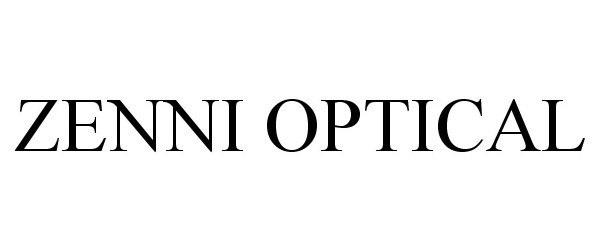 Trademark Logo ZENNI OPTICAL