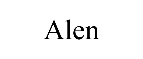 Trademark Logo ALEN