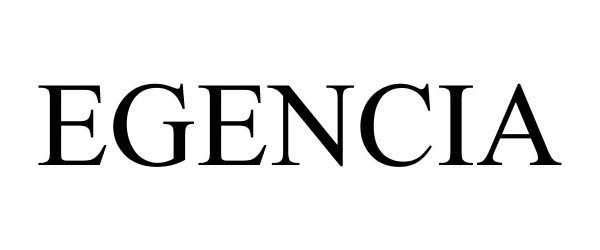 Trademark Logo EGENCIA