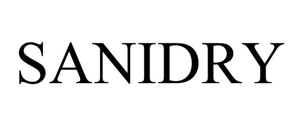 Trademark Logo SANIDRY