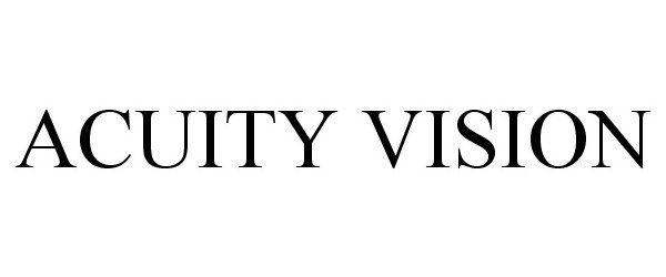 Trademark Logo ACUITY VISION