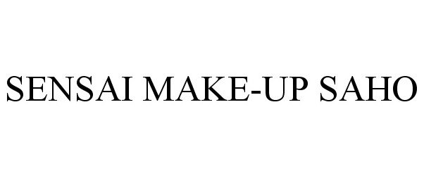 Trademark Logo SENSAI MAKE-UP SAHO