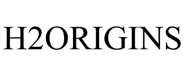 Trademark Logo H2ORIGINS