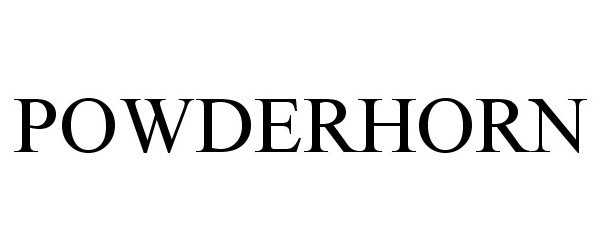Trademark Logo POWDERHORN