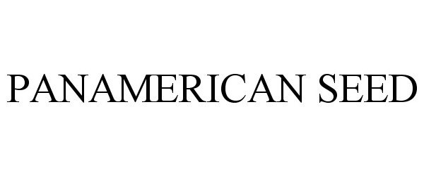 Trademark Logo PANAMERICAN SEED