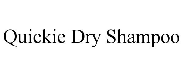 Trademark Logo QUICKIE DRY SHAMPOO
