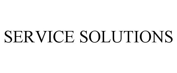 SERVICE SOLUTIONS