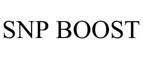 Trademark Logo SNP BOOST