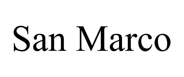 Trademark Logo SAN MARCO